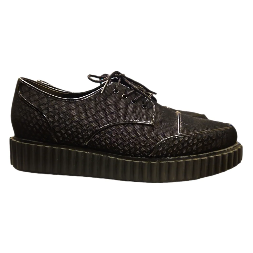 KAT MACONIE | Black Mesh Platform Oxfords in Size US 10